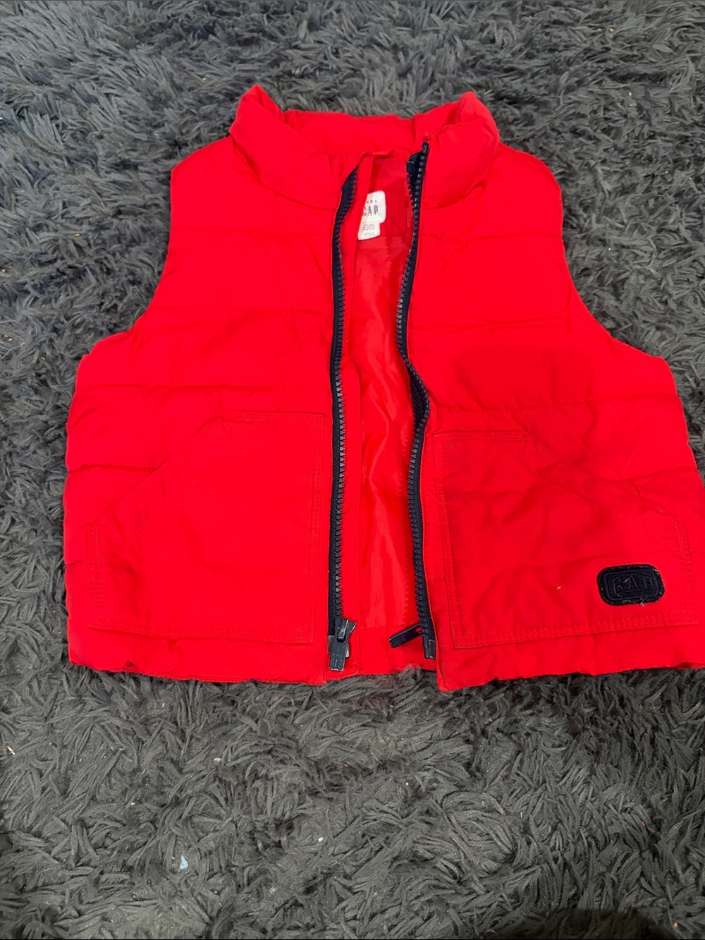 GAP Bright Red Puffer Vest for Kids